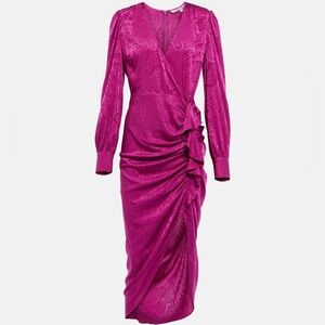 Veronica Beard Weiss Hot Pink Midi Dress